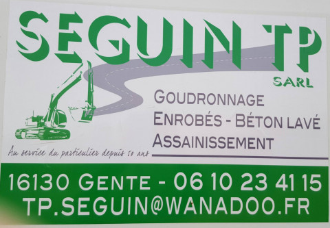 SEGUIN TP : Goudronnage, enrobés, béton lavé, assainissement